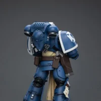 The Back Of Action Figure Ultramarines Sternguard Veteran With Bolt Rifle 1 18 Joytoy Warhammer 40k Rectangle Image