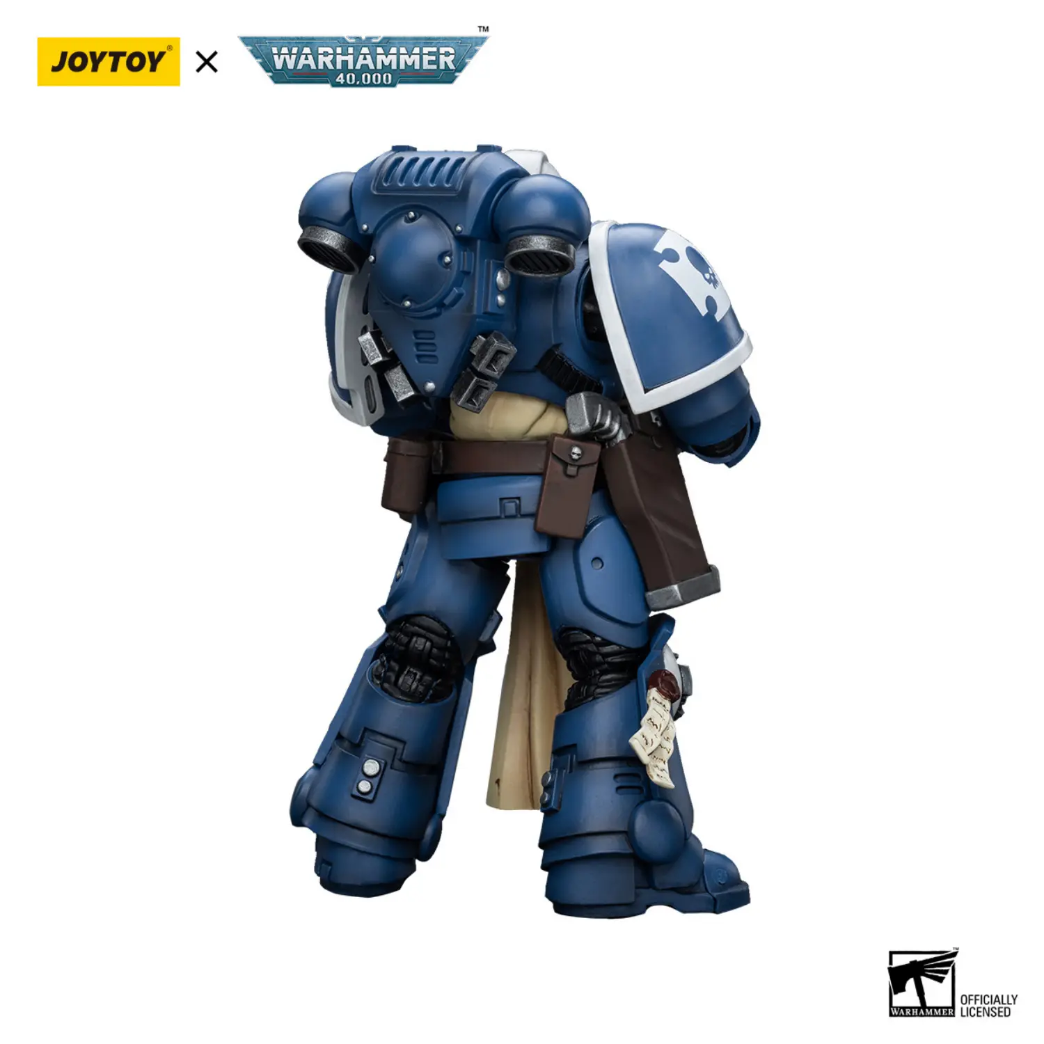 The Back Of Action Figure Ultramarines Sternguard Veteran With Bolt Rifle 1 18 Joytoy Warhammer 40k