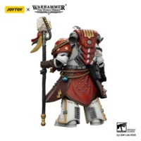 the back of Action Figure - White Scars Stormseer Consul with Force Staff and Bolt Pistol 1 18 - JOYTOY Warhammer 40K in white background The Back Of Action Figure White Scars Stormseer Consul With Force Staff And Bolt Pistol 1 18 Joytoy Warhammer 40k In White Background
