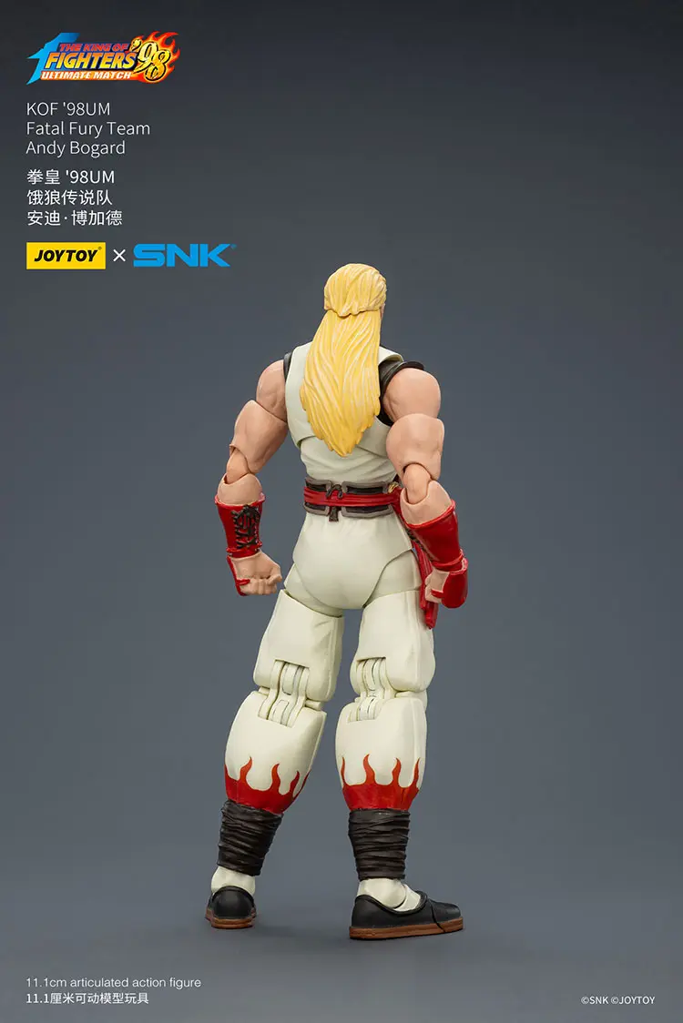 the back of the Action Figure - Andy Bogard KOF _98 UM Fatal Fury Team SNK 1 18 - JOYTOY The King of Fighters rectangle image Action Figure - Andy Bogard KOF '98 UM Fatal Fury Team SNK 1/18 - JOYTOY The King of Fighters