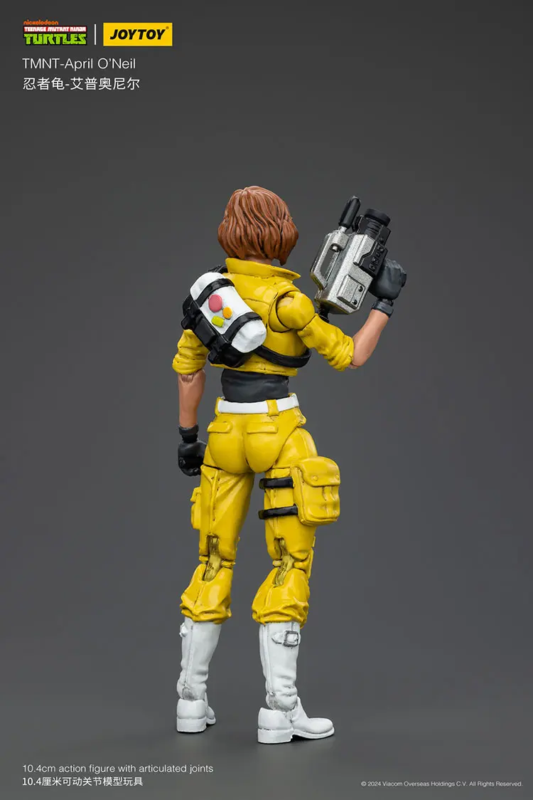 the back of the Action Figure - April O'Neil with Baby Turtles TMNT Nickelodeon 1 18 - JOYTOY Teenage Mutant Ninja Turtles rectangle image The Back Of The Action Figure April O'neil With Baby Turtles Tmnt Nickelodeon 1 18 Joytoy Teenage Mutant Ninja Turtles Rectangle Image
