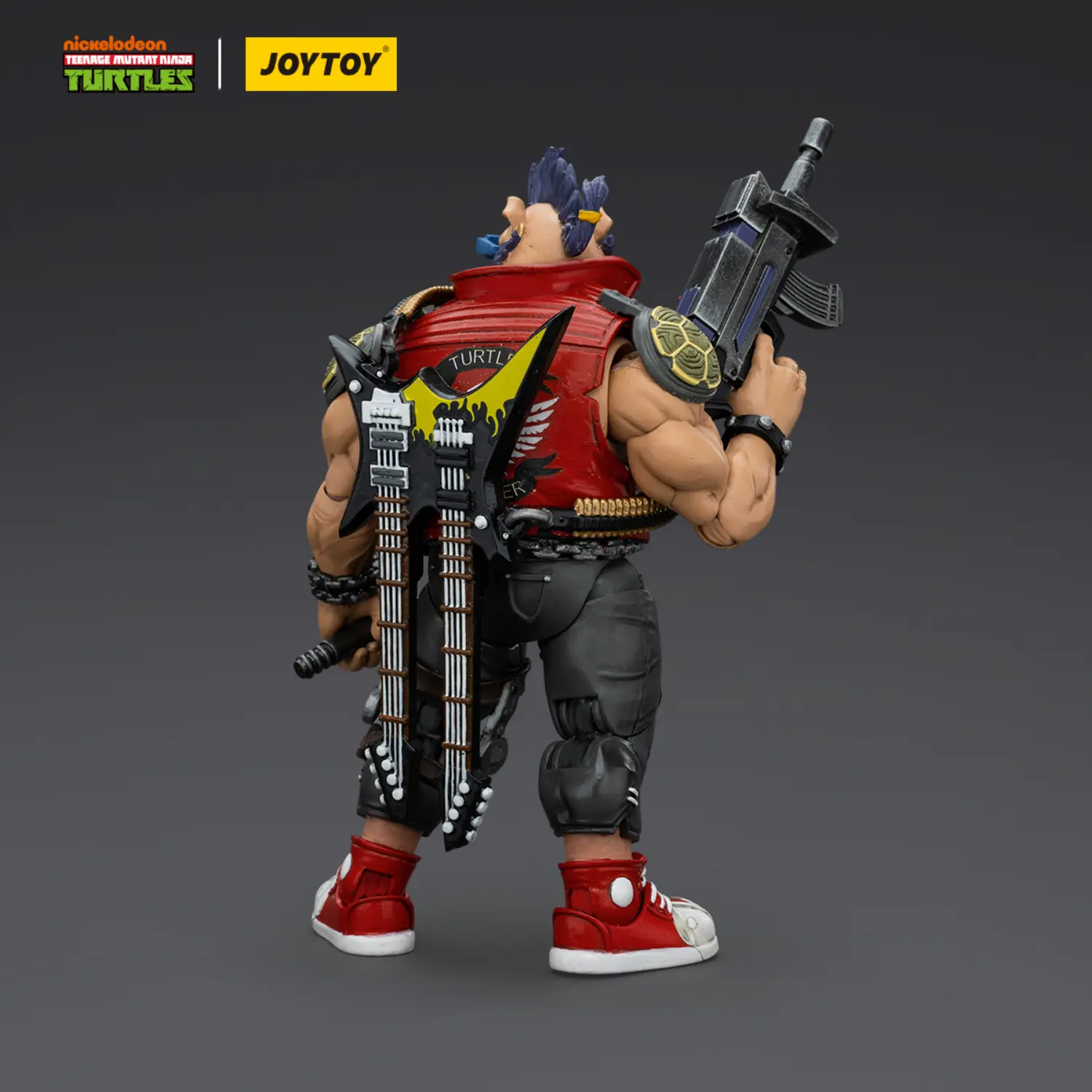 The Back Of The Action Figure Bebop Tmnt Nickelodeon 1 18 Joytoy Teenage Mutant Ninja Turtles