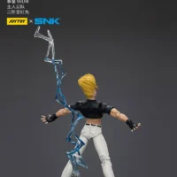 the back of the Action Figure - Benimaru Nikaido with lightning KOF _98 UM Hero Team SNK 1 18 - JOYTOY The King of Fighters rectangle image