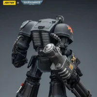 the back of the Action Figure - Black Templars Terminator 3 with Power Fist and Assault Cannon 1 18 - JOYTOY Warhammer 40K rectangle image the back of the Action Figure - Black Templars Terminator 3 with Power Fist and Assault Cannon 1 18 - JOYTOY Warhammer 40K rectangle image