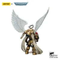 the back of the Action Figure - Blood Angels The Sanguinor with Encarmine Broadsword 1 18 - JOYTOY Warhammer 40K in white background The Back Of The Action Figure Blood Angels The Sanguinor With Encarmine Broadsword 1 18 Joytoy Warhammer 40k In White Background