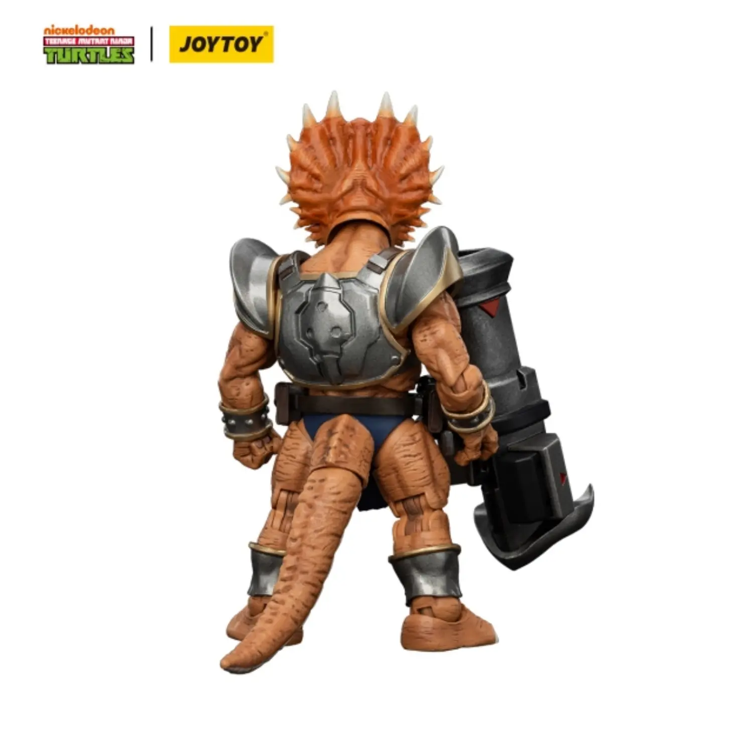 The Back Of The Action Figure Captain Zorax Tmnt Nickelodeon 1 18 Joytoy Teenage Mutant Ninja Turtles In Whte Background