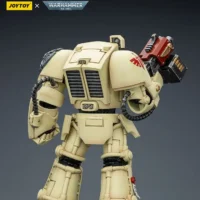 the back of the Action Figure - Dark Angels Deathwing Terminator 2 with Power Fist and Storm Bolter 1 18 - JOYTOY Warhammer 40K rectangle image