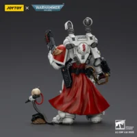 the back of the Action Figure - JOYTOY Blood Angels Sanguinary Priest with Heavy Bolt Pistol, Chainsword and Narthecium 1 18 - Warhammer 40K