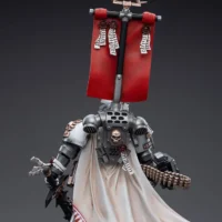the back of the Action Figure - JOYTOY Grey Knights Castellan Crowe 1 18 - Warhammer 40K rectangle image