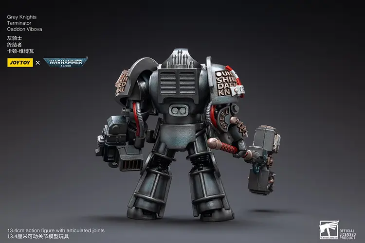the back of the Action Figure - JOYTOY Grey Knights Terminator Caddon Vibova 1 18 - Warhammer 40K rectangle image the back of the Action Figure - JOYTOY Grey Knights Terminator Caddon Vibova 1 18 - Warhammer 40K rectangle image