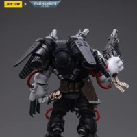 the back of the Action Figure - JOYTOY Raven Guard Chapter Master Kayvaan Shrike 1 18 - Warhammer 40K rectangle image2