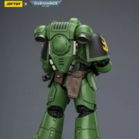 the back of the Action Figure - JOYTOY Salamanders Intercessor with Bolt Rifle, Bolt Pistol and Chainsword 1 18 - Warhammer 40K rectangle image the back of the Action Figure - JOYTOY Salamanders Intercessor with Bolt Rifle, Bolt Pistol and Chainsword 1 18 - Warhammer 40K rectangle image