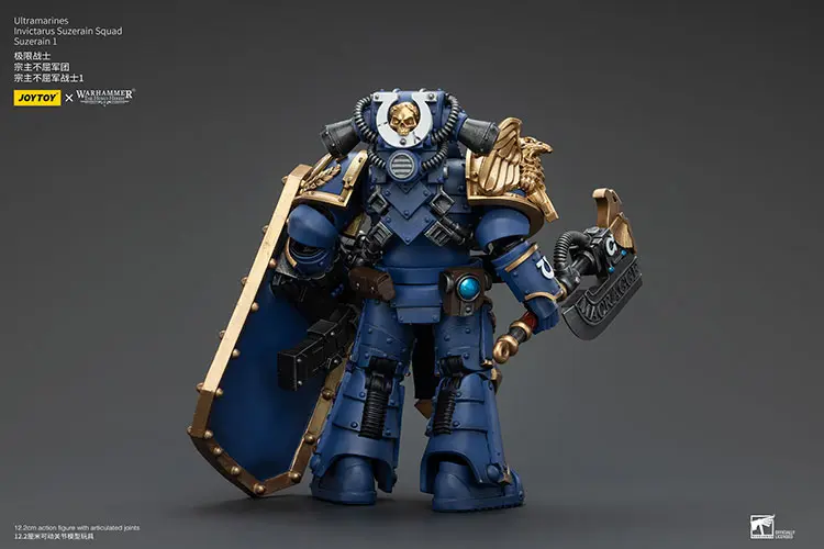 the back of the Action Figure - JOYTOY Ultramarines Invictarus Suzerain Squad (Suzerain 1) 1 18 - Warhammer The Horus Heresy rectangle image the back of the Action Figure - JOYTOY Ultramarines Invictarus Suzerain Squad (Suzerain 1) 1 18 - Warhammer The Horus Heresy rectangle image