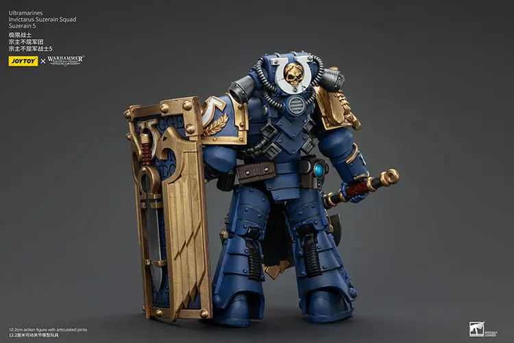 the back of the Action Figure - JOYTOY Ultramarines Invictarus Suzerain Squad (Suzerain 5) 1 18 - Warhammer The Horus Heresy rectangle image the back of the Action Figure - JOYTOY Ultramarines Invictarus Suzerain Squad (Suzerain 5) 1 18 - Warhammer The Horus Heresy rectangle image