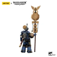 the back of the Action Figure - JOYTOY Ultramarines Remus Ventanus 1 18 - Warhammer The Horus Heresy in white background the back of the Action Figure - JOYTOY Ultramarines Remus Ventanus 1 18 - Warhammer The Horus Heresy in white background