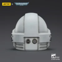 the back of the Action Figure - JOYTOY White Scars MkX Helmet 1 1 Life-Size Replica - Warhammer 40K