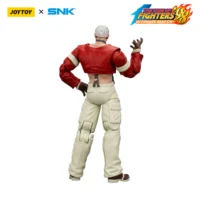 the back of the Action Figure - JOYTOY Yashiro Nanakase KOF _98 UM Orochi Team SNK 1 18 - The King of Fighters in white background