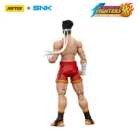 the back of the Action Figure - Joe Higashi KOF _98 UM Fatal Fury Team SNK 1 18 - JOYTOY The King of Fighters in white background Action Figure - Joe Higashi KOF '98 UM Fatal Fury Team SNK 1/18 - JOYTOY The King of Fighters