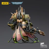the back of the Action Figure - JoyToy Death Guard Lord of Virulence with Power Fist and Twin Plague Spewer 1 18 - Warhammer 40K the back of the Action Figure - JoyToy Death Guard Lord of Virulence with Power Fist and Twin Plague Spewer 1 18 - Warhammer 40K