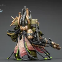 the back of the Action Figure - JoyToy Death Guard Lord of Virulence with Power Fist and Twin Plague Spewer 1 18 - Warhammer 40K in rectangle image the back of the Action Figure - JoyToy Death Guard Lord of Virulence with Power Fist and Twin Plague Spewer 1 18 - Warhammer 40K in rectangle image