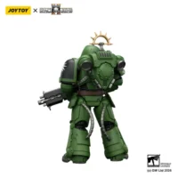 the back of the Action Figure - JoyToy Game Edition Salamanders Heavy Intercessor with Heavy Bolt Rifle and Bolt Pistol 1 18 - Warhammer 40K Space Marine 2