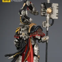 the back of the Action Figure - JoyToy Iron Warriors Warsmith with Graviton Crusher Hammer 1 18 - Warhammer The Horus Heresy rectangle image