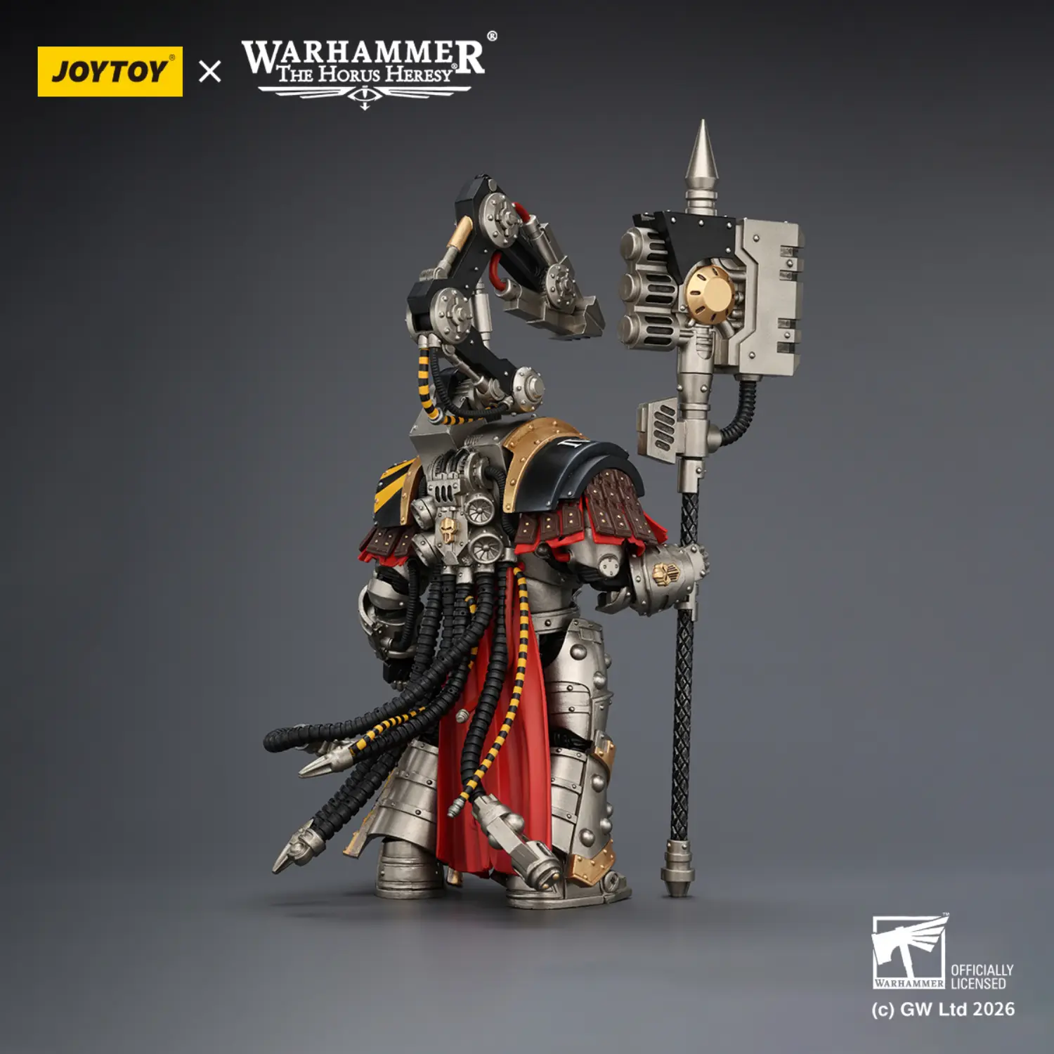 the back of the Action Figure - JoyToy Iron Warriors Warsmith with Graviton Crusher Hammer 1 18 - Warhammer The Horus Heresy