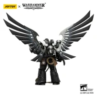 the back of the Action Figure - JoyToy Raven Guard Corvus Corax, Primarch of the XIX Legion 1 18 (with artificer-crafted lightni (4)
