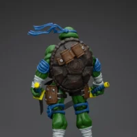 the back of the Action Figure - Leonardo TMNT Nickelodeon 1 18 - JOYTOY Teenage Mutant Ninja Turtles rectangle image