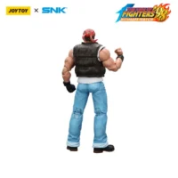 the back of the Action Figure - Ralf Jones KOF _98 UM Ikari Warriors Team SNK 1 18 - JOYTOY The King of Fighters in white background Action Figure - Ralf Jones KOF '98 UM Ikari Warriors Team SNK 1/18 - JOYTOY The King of Fighters