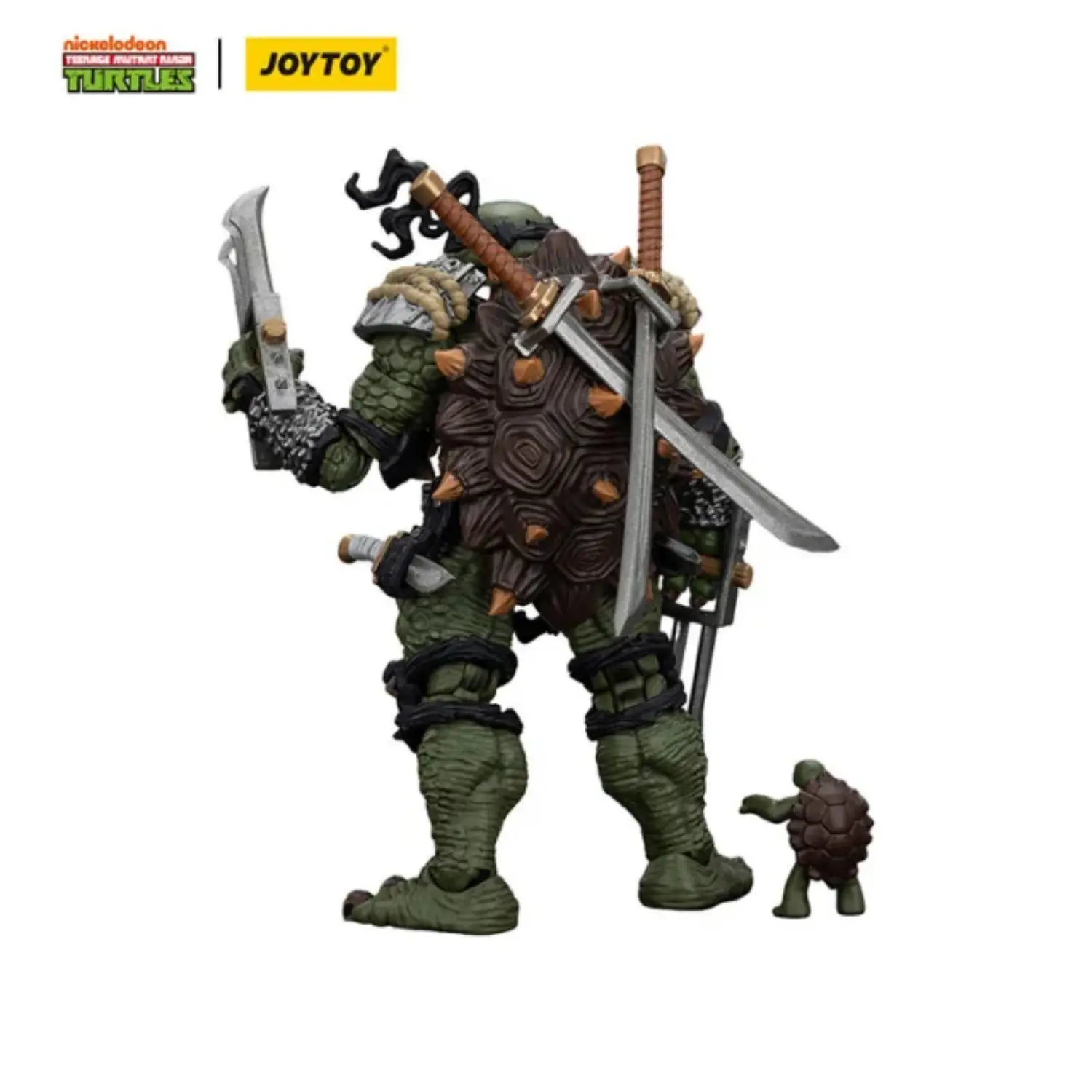 the back of the Action Figure - Slash TMNT Nickelodeon 1 18 - JOYTOY Teenage Mutant Ninja Turtles in white background The Back Of The Action Figure Slash Tmnt Nickelodeon 1 18 Joytoy Teenage Mutant Ninja Turtles In White Background