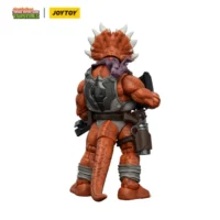 the back of the Action Figure - Triceraton Infantryman TMNT Nickelodeon 1 18 - JOYTOY Teenage Mutant Ninja Turtles in white background The Back Of The Action Figure Triceraton Infantryman Tmnt Nickelodeon 1 18 Joytoy Teenage Mutant Ninja Turtles In White Background