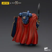 The Back Of The Action Figure Ultramarines Victrix Honour Guard With Storm Shield And Power Sword 1 18 Joytoy Warhammer 40k