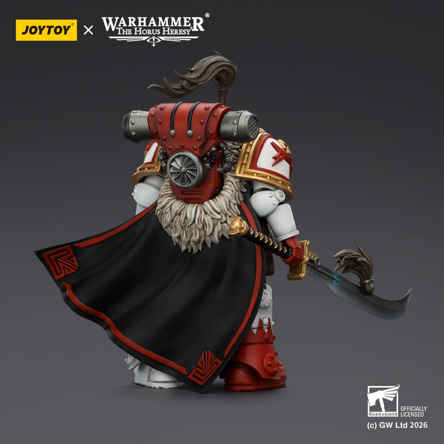 the back of the Action Figure - White Scars Hibou Khan 1 18 - JoyToy Warhammer The Horus Heresy The Back Of The Action Figure White Scars Hibou Khan 1 18 Joytoy Warhammer The Horus Heresy