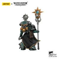 the back of the Action Figure – JoyToy 1/18 Sons of Horus Dark Emissary Consul with Staff – Warhammer The Horus Heresy in white background