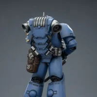 the back of the Action Figure – JoyToy Ultramarines Legion MKVI Tactical Legionary with Chain-Bayonet 1 18 – Warhammer The Horus Heresy rectangle image