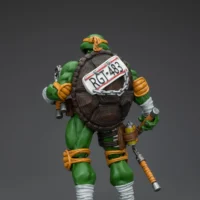 the back of the Action Figure – Michelangelo TMNT Nickelodeon 1 18 – JOYTOY Teenage Mutant Ninja Turtles rectangle image the back of the Action Figure – Michelangelo TMNT Nickelodeon 1 18 – JOYTOY Teenage Mutant Ninja Turtles rectangle image