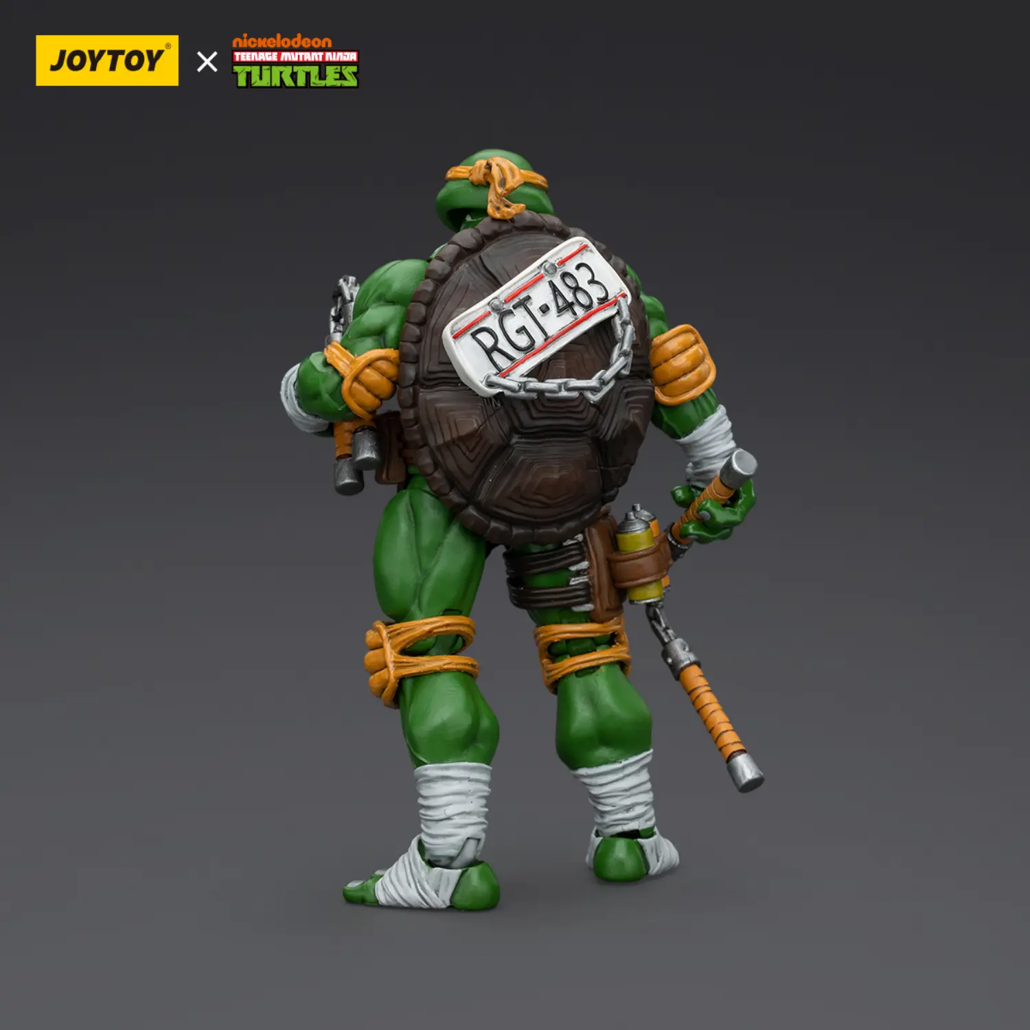 the back of the Action Figure – Michelangelo TMNT Nickelodeon 1 18 – JOYTOY Teenage Mutant Ninja Turtles the back of the Action Figure – Michelangelo TMNT Nickelodeon 1 18 – JOYTOY Teenage Mutant Ninja Turtles