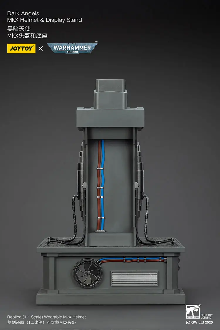 the back of the Display Stand of Action Figure Helmet - Dark Angels MkX 1 1 Life-Size Wearable Replica - JOYTOY Warhammer 40K rectangle image The Back Of The Display Stand Of Action Figure Helmet Dark Angels Mkx 1 1 Life Size Wearable Replica Joytoy Warhammer 40k Rectangle Image