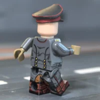 the back of the Minifigure - Imperial German Officer - Erwin Rommel (1918 Combat Variant) WWI (LEGO Compatible)