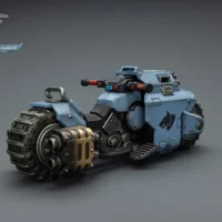 the back right of Action Figure Vehicle - Space Wolves Raider-pattern Combat Bike with twin-linked bolt rifles 1 18 - JOYTOY Warhammer 40K rectangle image The Back Right Of Action Figure Vehicle Space Wolves Raider Pattern Combat Bike With Twin Linked Bolt Rifles 1 18 Joytoy Warhammer 40k Rectangle Image