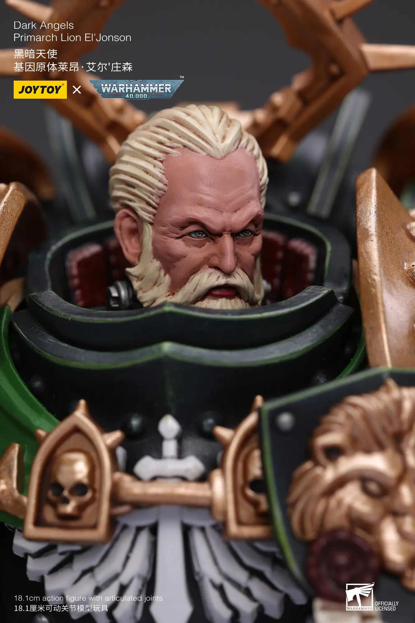 The Details Of Action Figure Dark Angels Primarch Lion El'jonson Without Two Mysterious Watchers In The Dark 1 18 Joytoy Warhammer 40k Rectangle Image 15