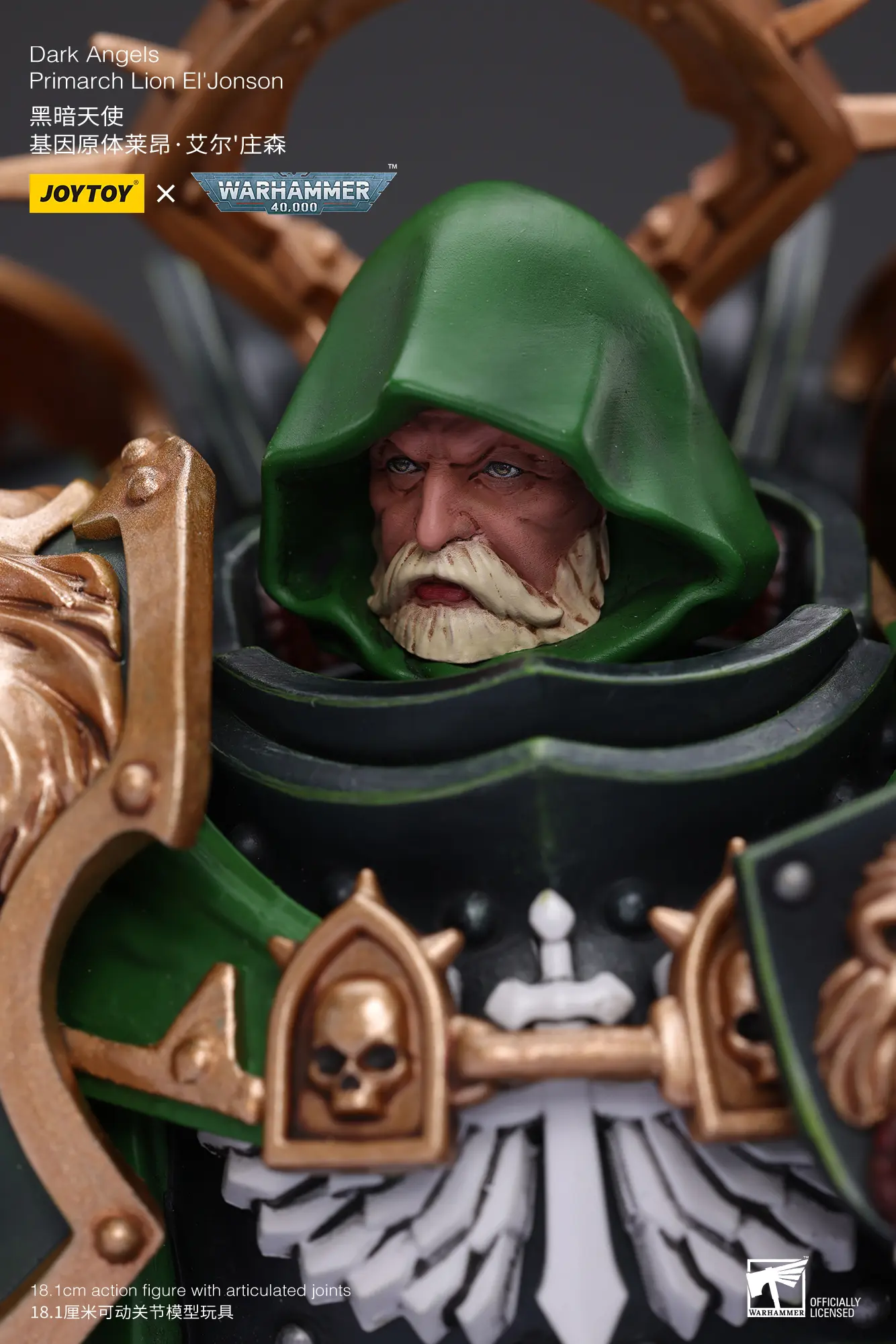 The Details Of Action Figure Dark Angels Primarch Lion El'jonson Without Two Mysterious Watchers In The Dark 1 18 Joytoy Warhammer 40k Rectangle Image 17