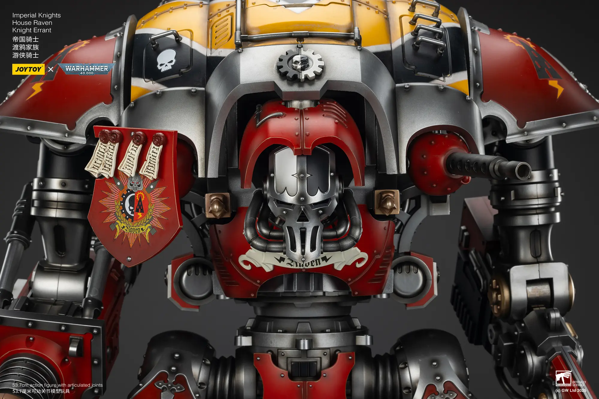 The Details Of Action Figure Imperial Knights House Raven Knight Errant & Scion 1 18 (53.7cm) Joytoy Warhammer 40k Rectangle Image 17