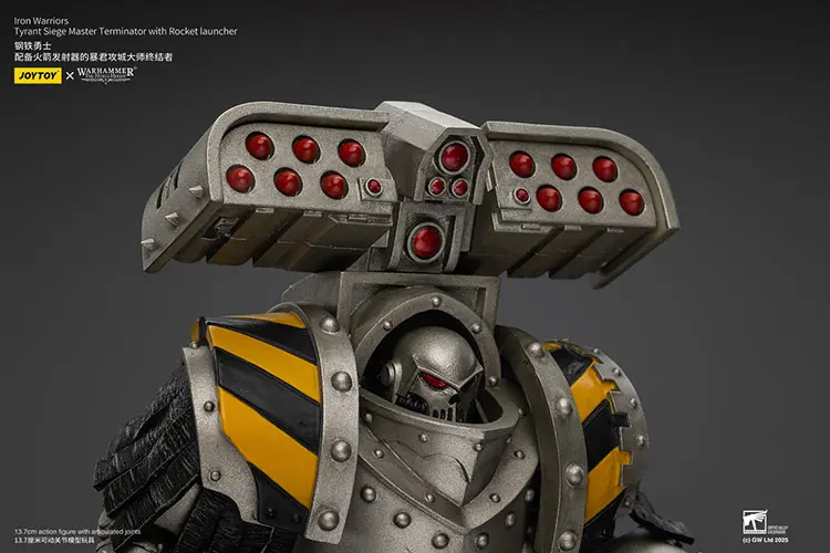 The Details Of Action Figure Iron Warriors Tyrant Siege Master Terminator With Rocket Launcher 1 18 Jotyoy Warhammer The Horus Heresy Rectangle Image 9