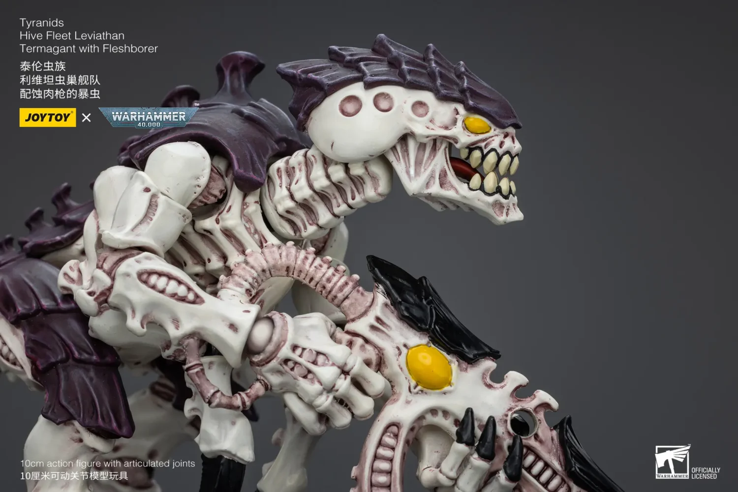 the details of Action Figure - Tyranids Hive Fleet Leviathan Termagant with Fleshborer 1 18 - JOYTOY Warhammer 40K rectangle image The Details Of Action Figure Tyranids Hive Fleet Leviathan Termagant With Fleshborer 1 18 Joytoy Warhammer 40k Rectangle Image