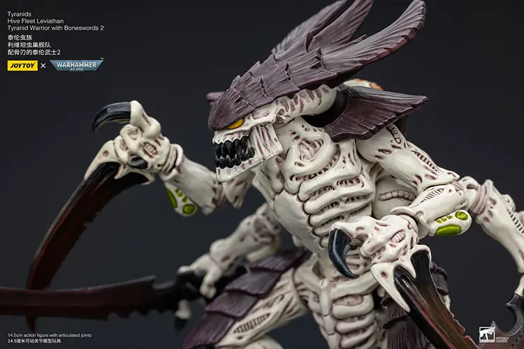 the details of Action Figure - Tyranids Hive Fleet Leviathan Tyranid Warrior with Boneswords 2 1 18 - JOYTOY Warhammer 40K rectangle image 77 The Details Of Action Figure Tyranids Hive Fleet Leviathan Tyranid Warrior With Boneswords 2 1 18 Joytoy Warhammer 40k Rectangle Image 77