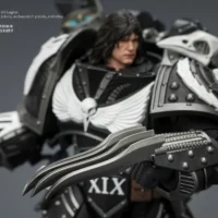 the details of thAction Figure - JoyToy Raven Guard Corvus Corax, Primarch of the XIX Legion 1 18 (with artificer-crafted lightn