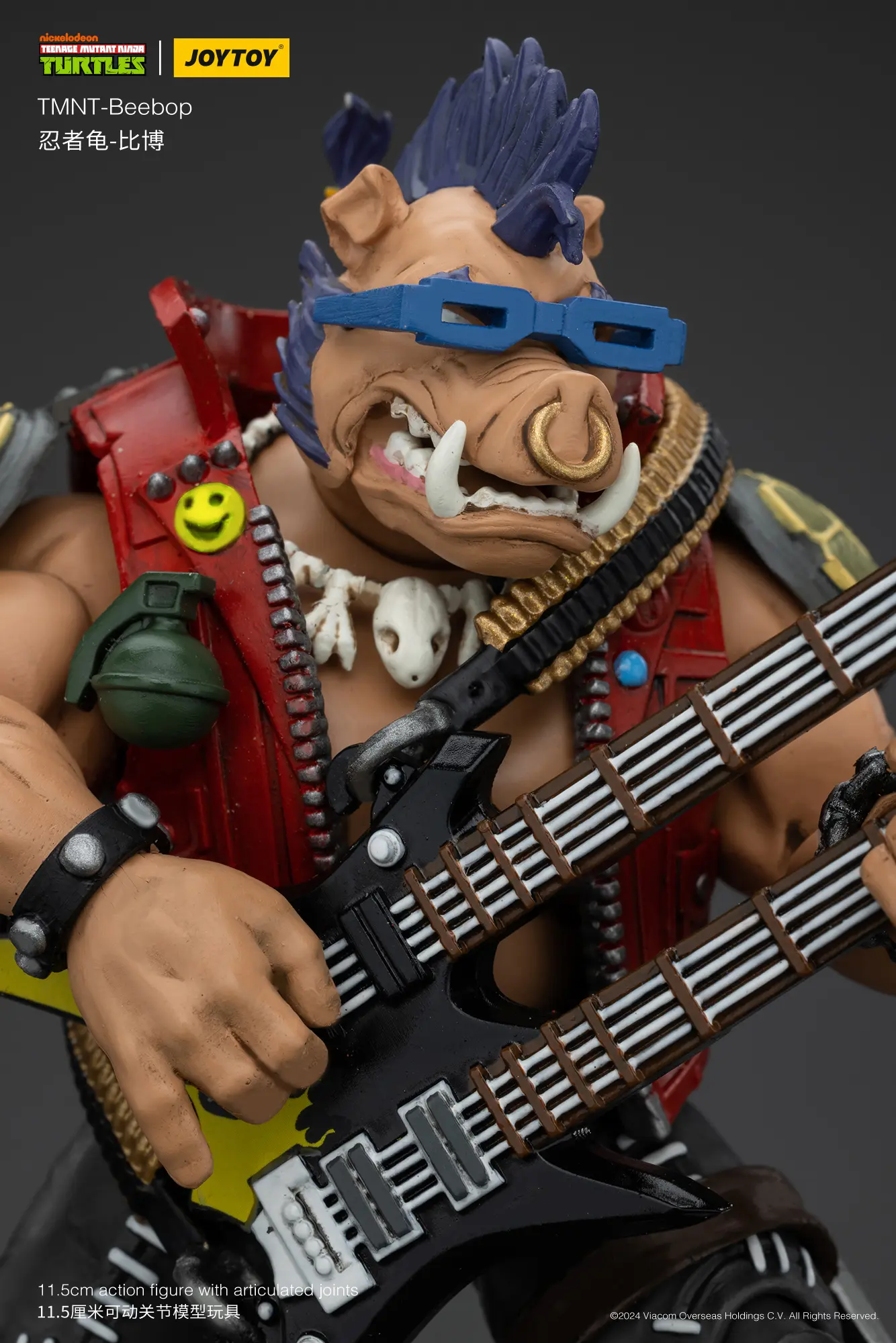 The Details Of The Action Figure Bebop Tmnt Nickelodeon 1 18 Joytoy Teenage Mutant Ninja Turtles Rectangle Image