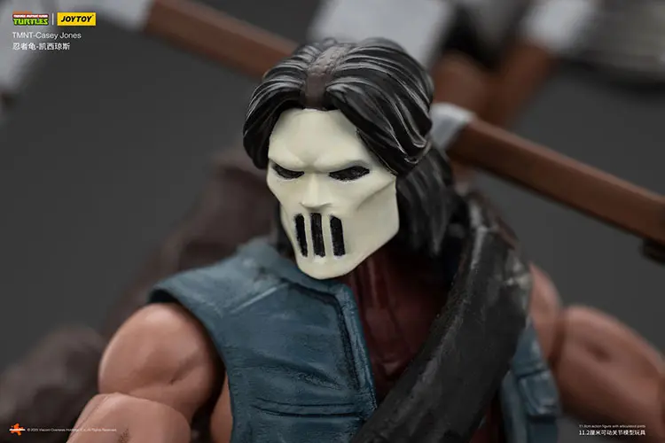 The Details Of The Action Figure Casey Jones Tmnt Nickelodeon 1 18 Joytoy Teenage Mutant Ninja Turtles Rectangle Image